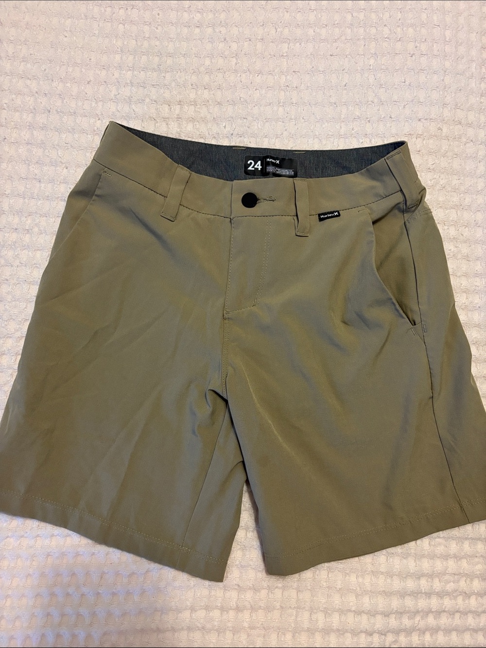 Hurley boys Olive Hybrid Performance Shorts - Olive Green